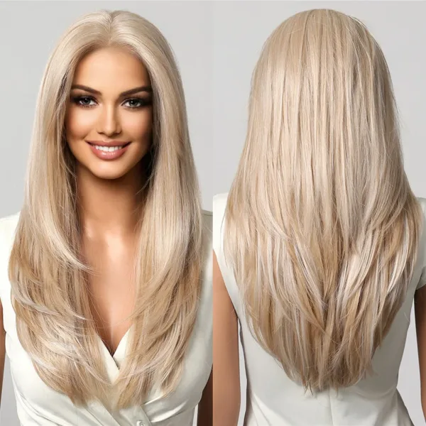 Perruque Angela2 Blonde Lisse