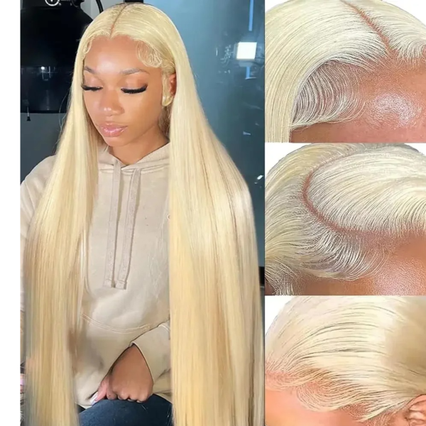 Perruque lisse blonde