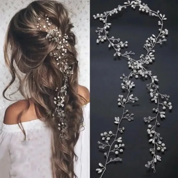 bijoux mariage cheveux perles