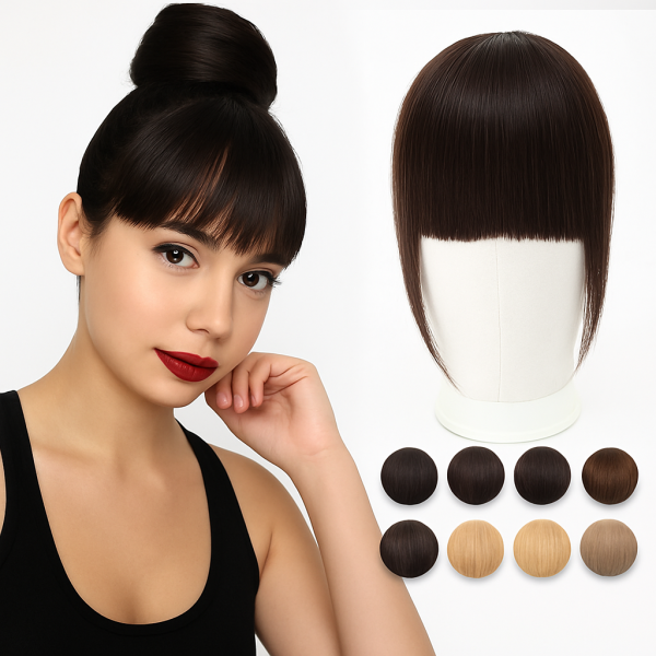 frange cheveux humains