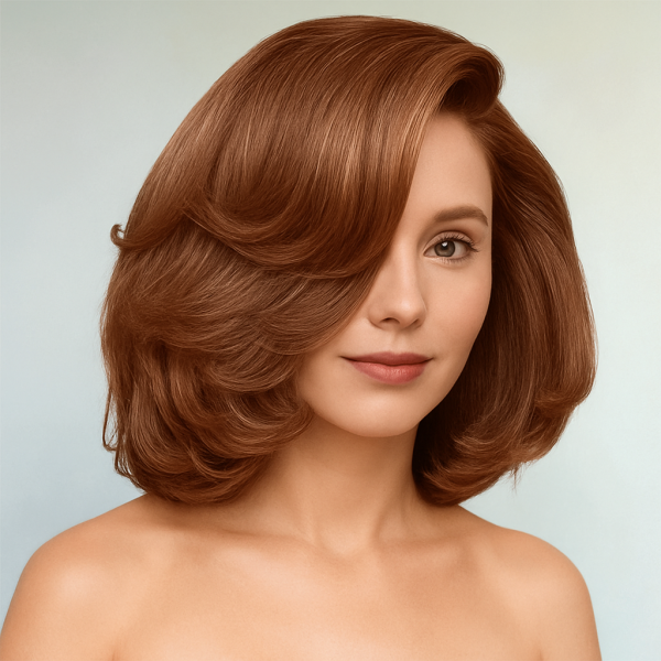 perruque brésilienne cheveux humains chocolat